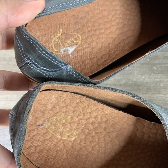 Chaco Womens Harper Caribou Mules Shoes CastleRock (Gray/Green) Slip On Size 8 - Picture 6 of 10